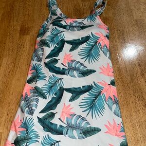 Tropical Print Athletic Dress
